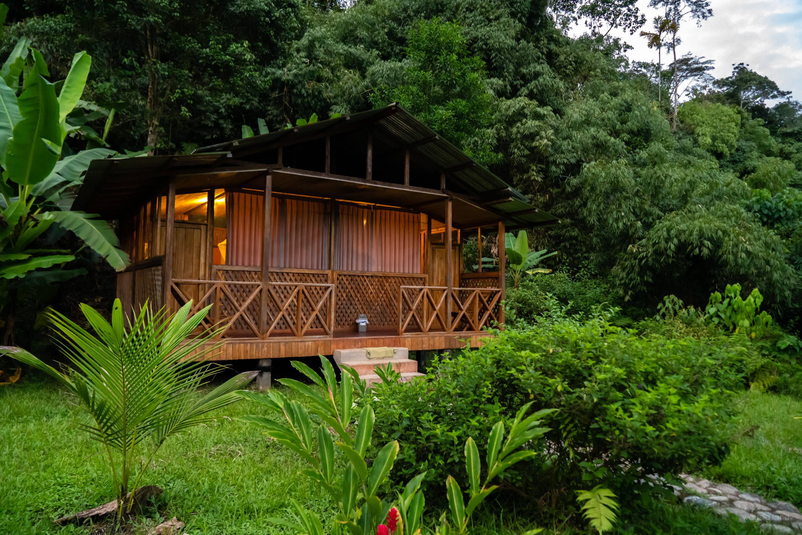 Guadalupe Lodge (my room on the left)