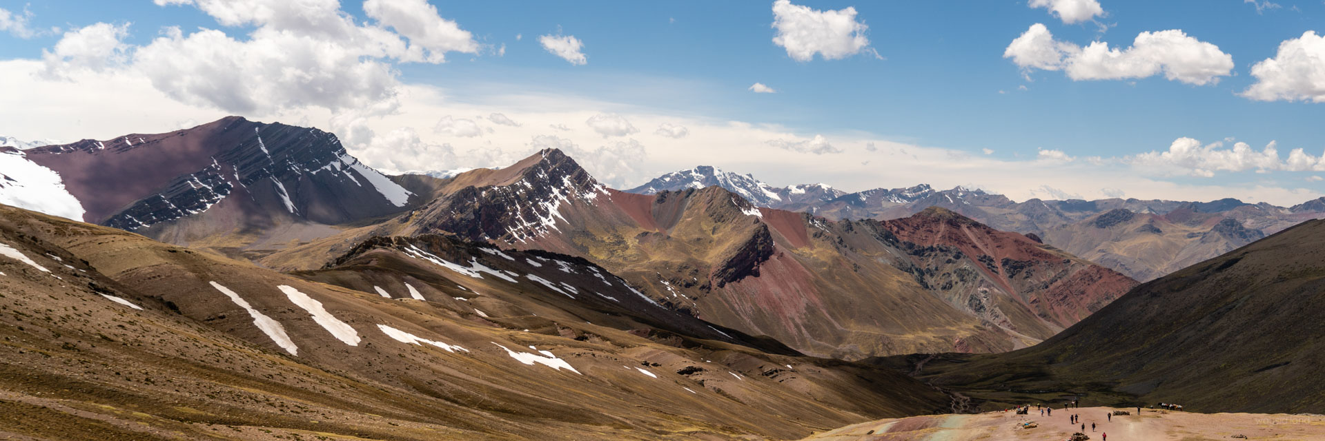 Looking back the way we came - Rainbow Mountain hike