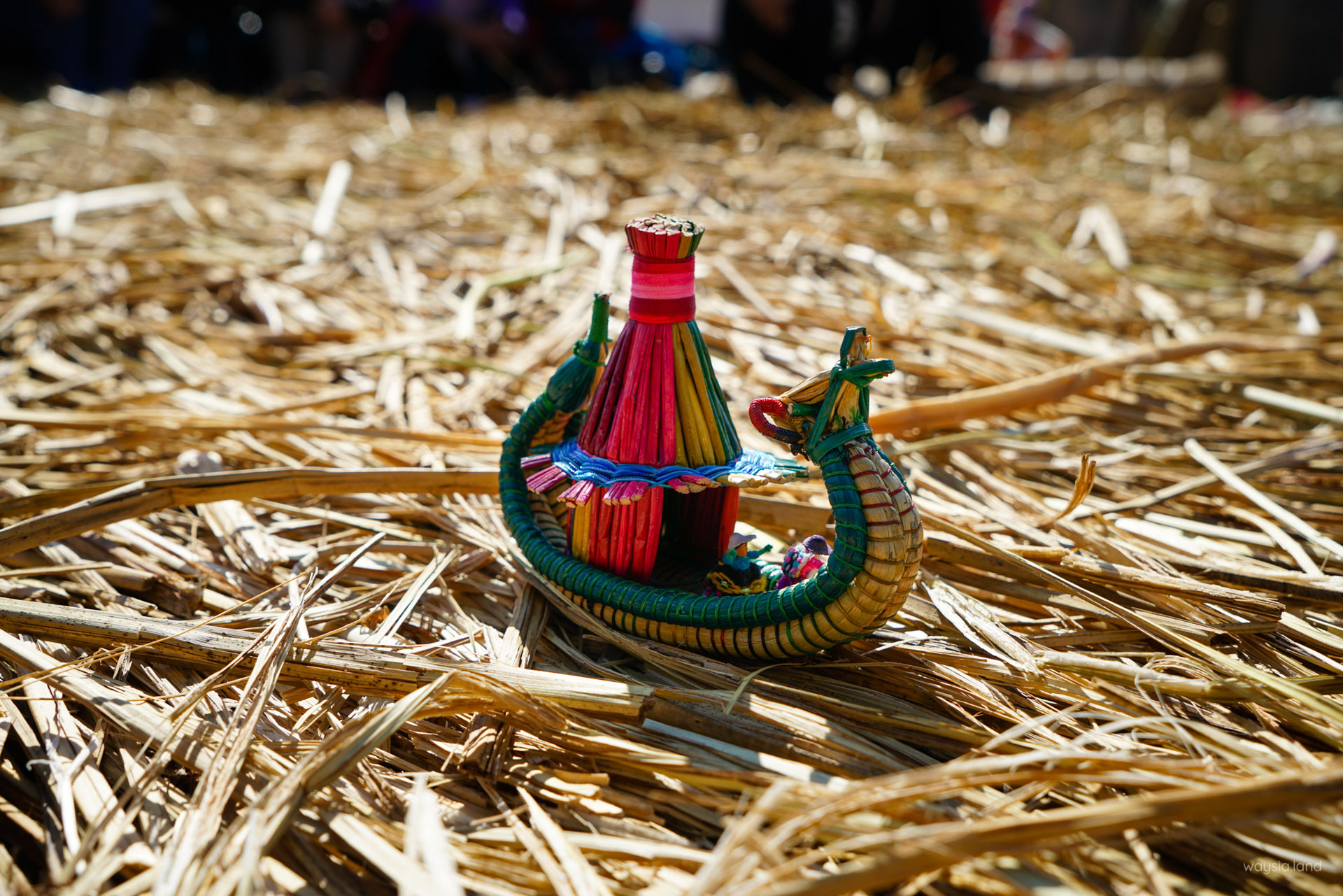 Reed toy boat